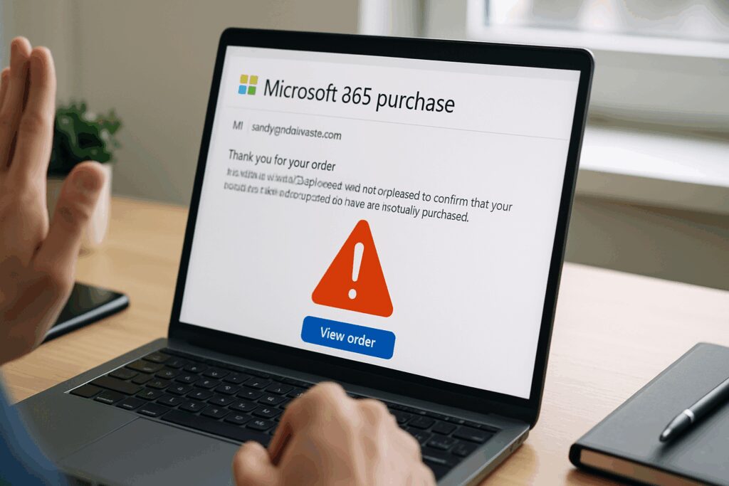 Gefälschte Microsoft 365 Rechnungs-Mails erkennen